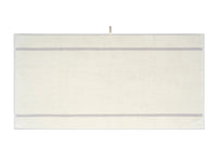 LOOP HOME bath towel - butter/stone - dual stripe — view 3