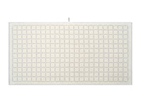 LOOP HOME bath towel - butter/stone - grid — view 3