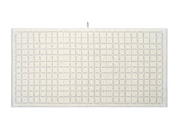 Butter/Stone Grid Bath Towel — view 4