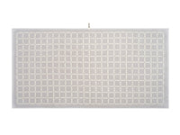 LOOP HOME bath towel - butter/stone - grid — view 4