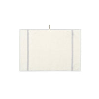 LOOP HOME butter and stone hand towel with bold stripe pattern