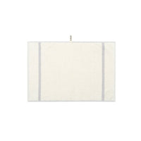 LOOP HOME butter and stone hand towel with bold stripe pattern