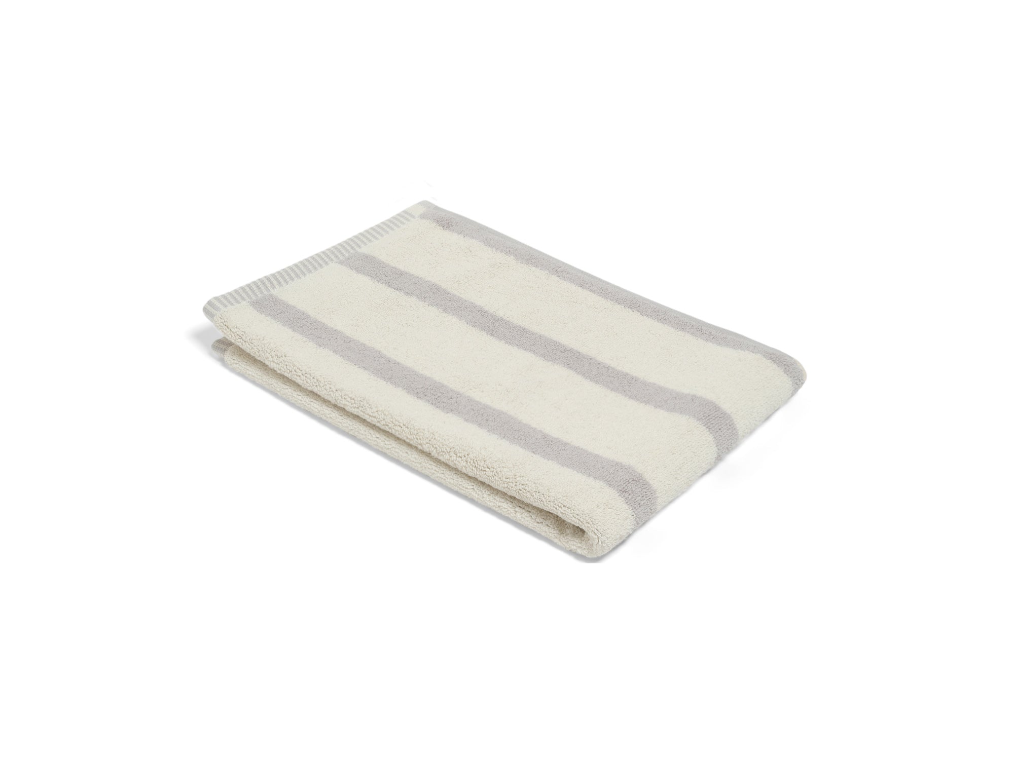 LOOP HOME bath sheet - butter/stone - bold stripe