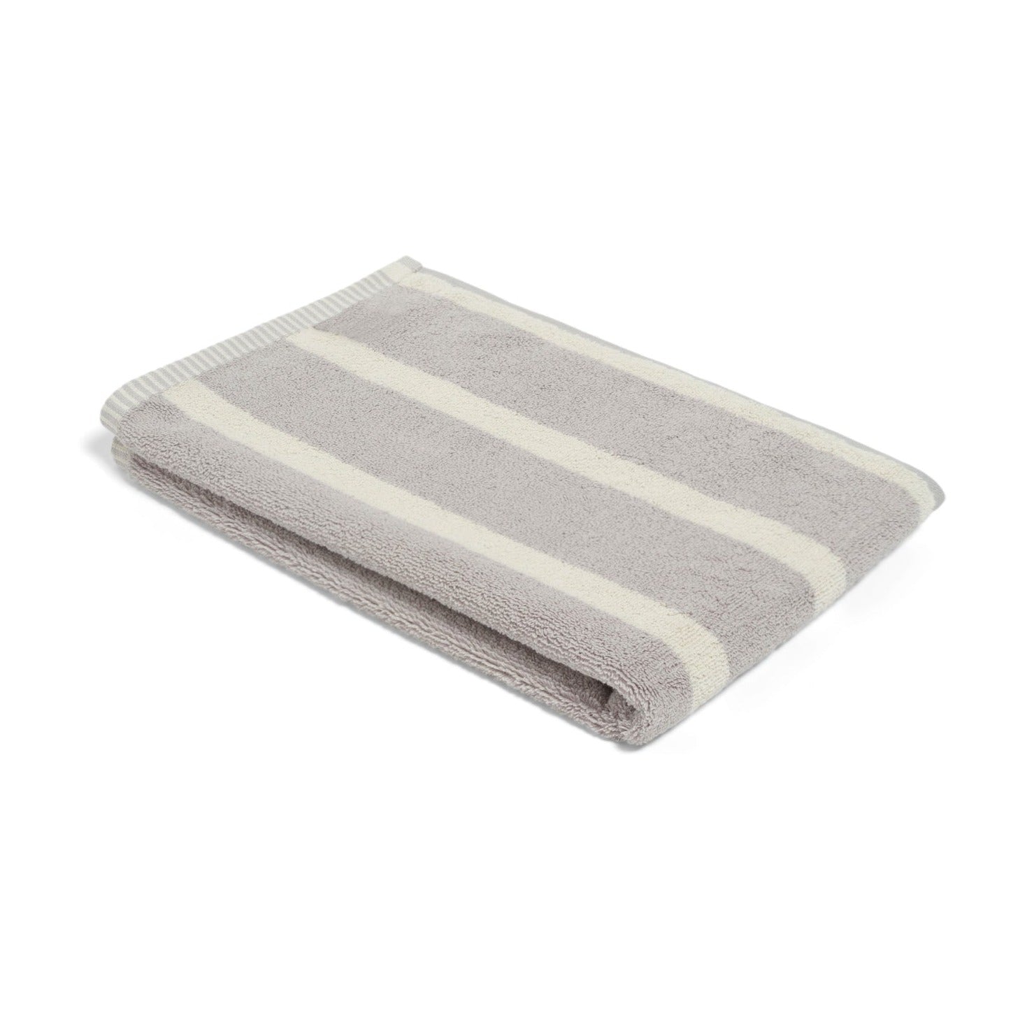 Hand Towel - Butter/Stone - Bold Stripe