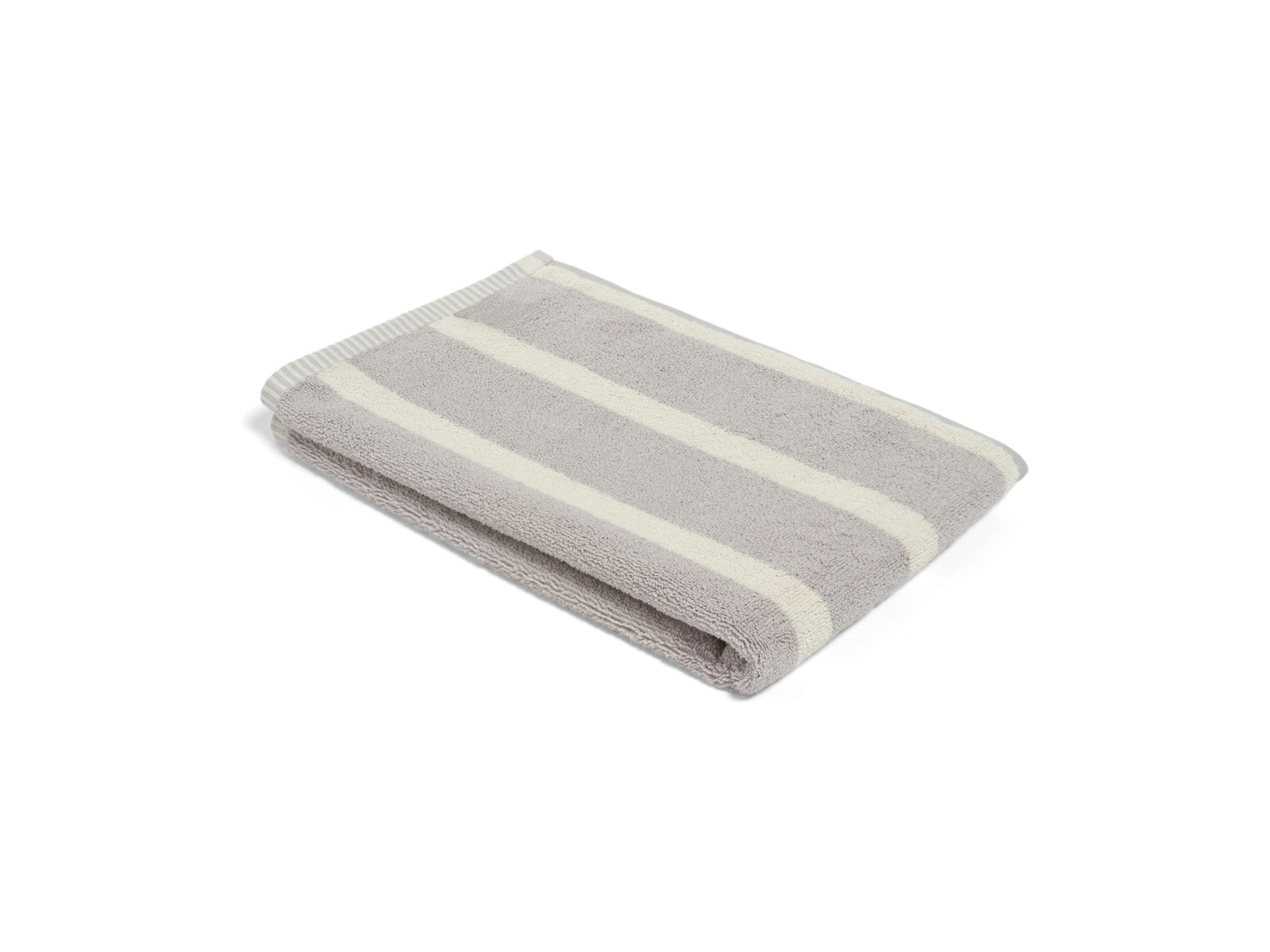 LOOP HOME bath sheet - butter/stone - bold stripe — view 2