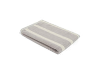 LOOP HOME bath sheet - butter/stone - bold stripe — view 2