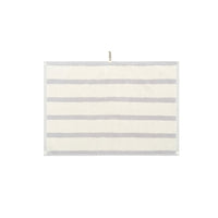 LOOP HOME hand towel - butter/stone - bold stripe — view 2