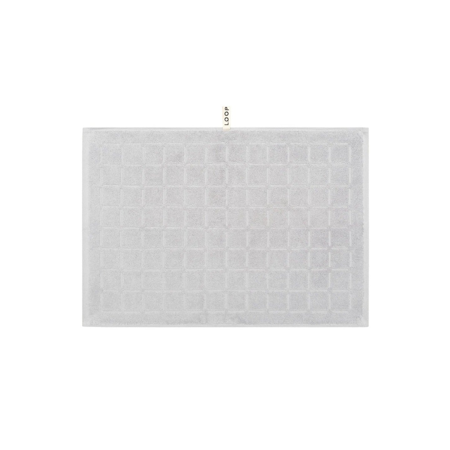 LOOP HOME hand towel - stone - raised grid — view 2