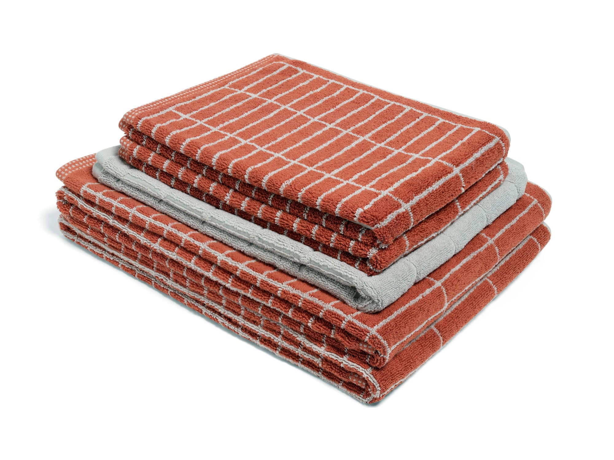 Bath Sheet Bundle - Terracotta/Stone - Tile