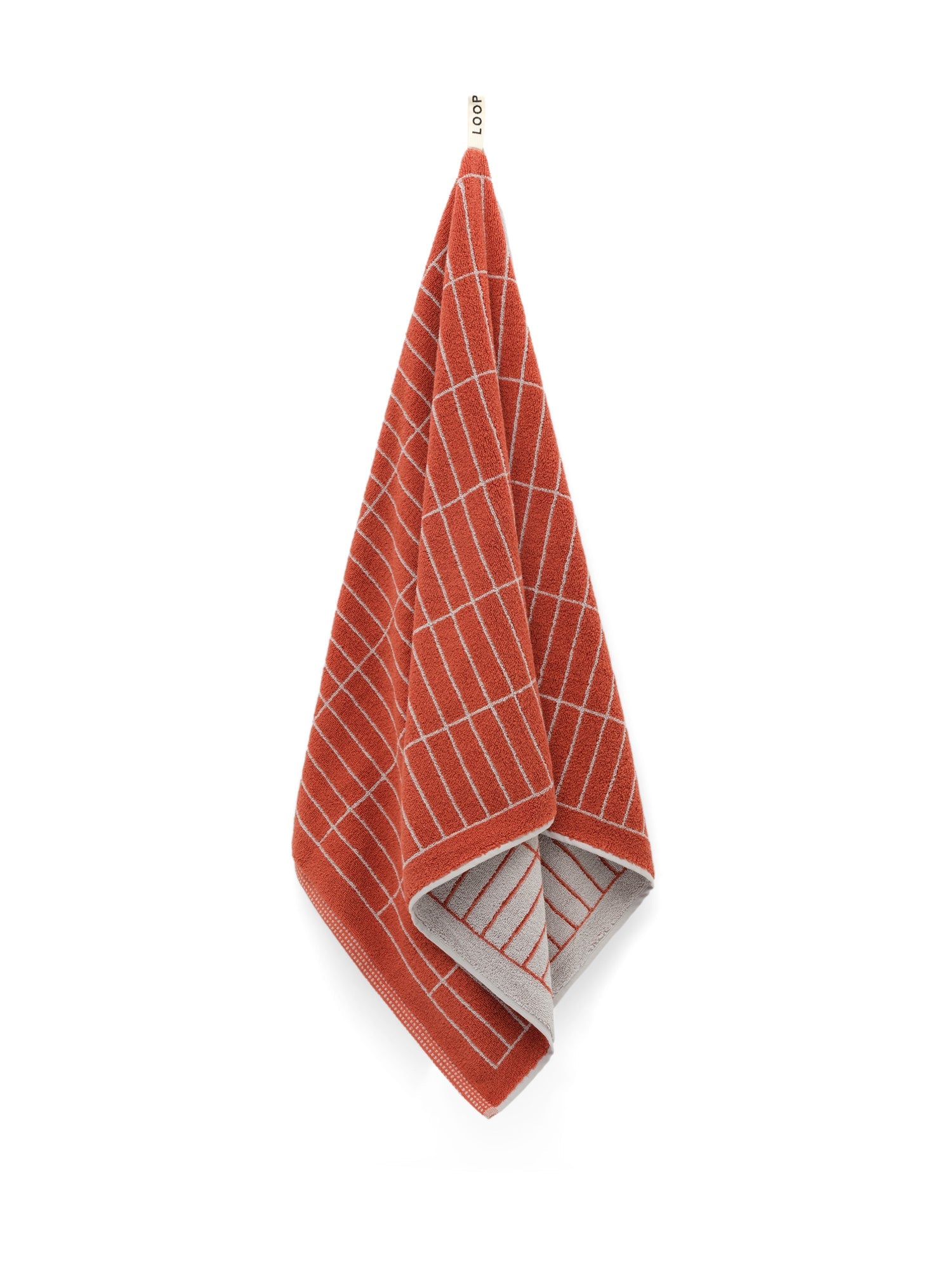 Terracotta/Stone Tile Bath Towel — view 2