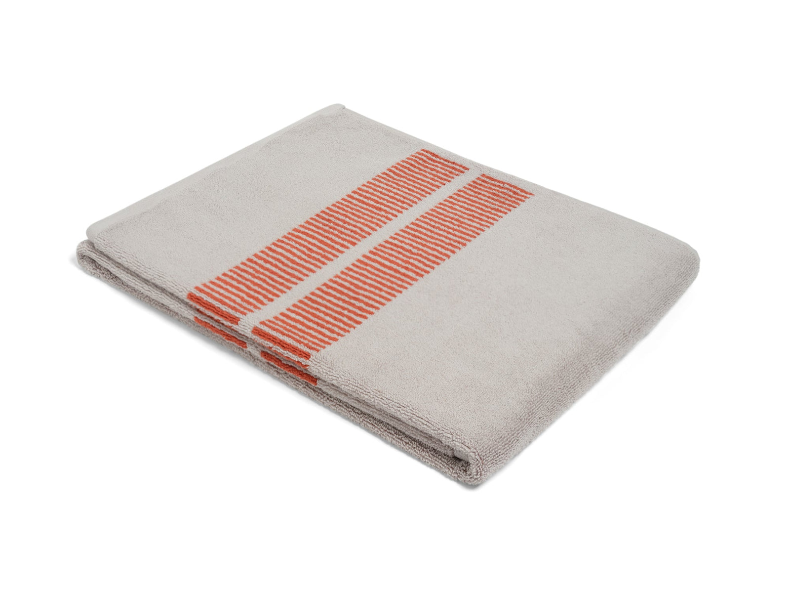 LOOP HOME bath sheet - terracotta/stone - dual dash — view 2