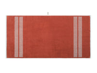 LOOP HOME bath towel - terracotta/stone - dual dash — view 4