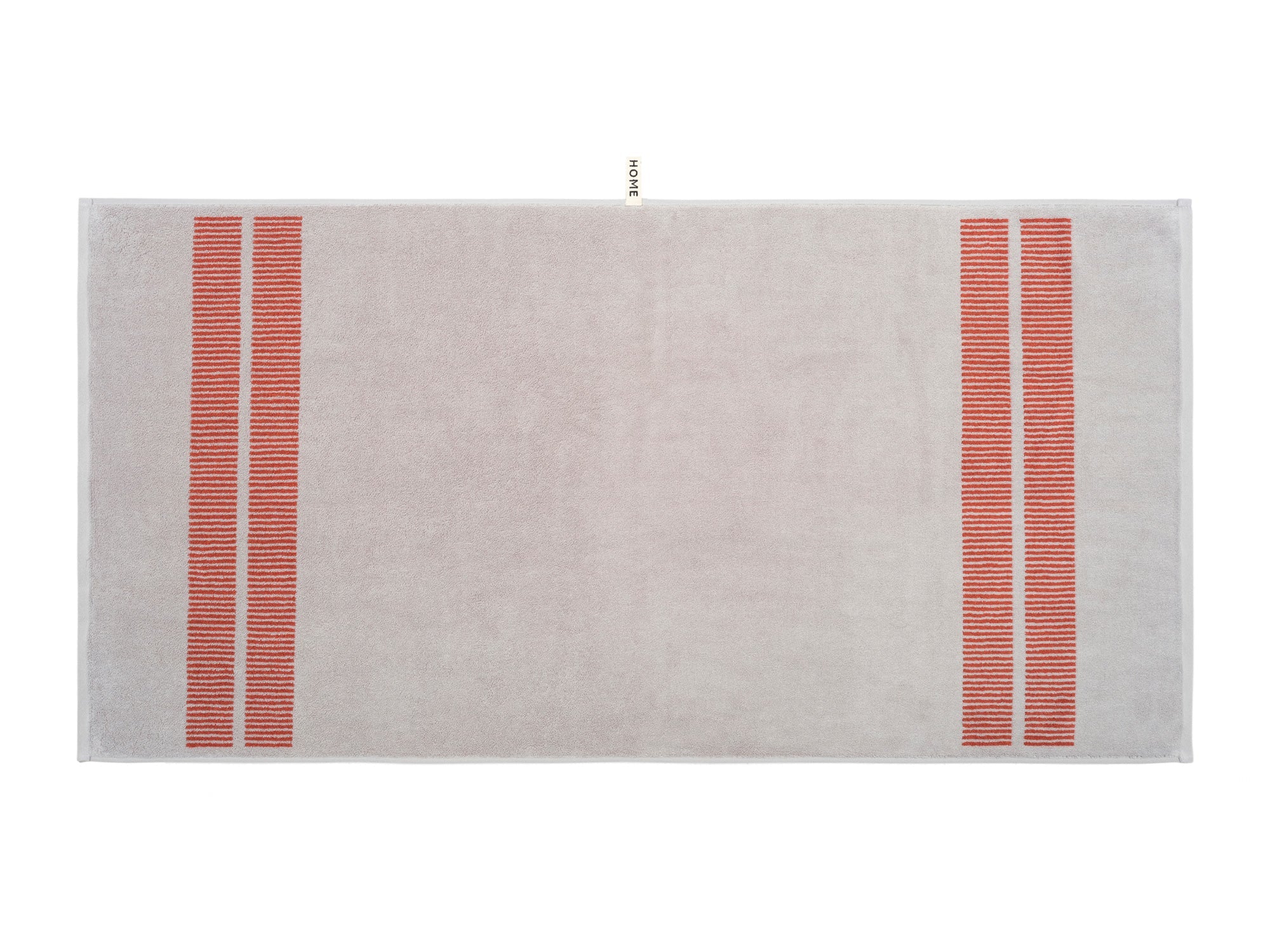 LOOP HOME bath towel - terracotta/stone - dual dash — view 5