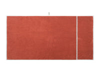 Terracotta/Stone Simple Stripe Bath Towel — view 5