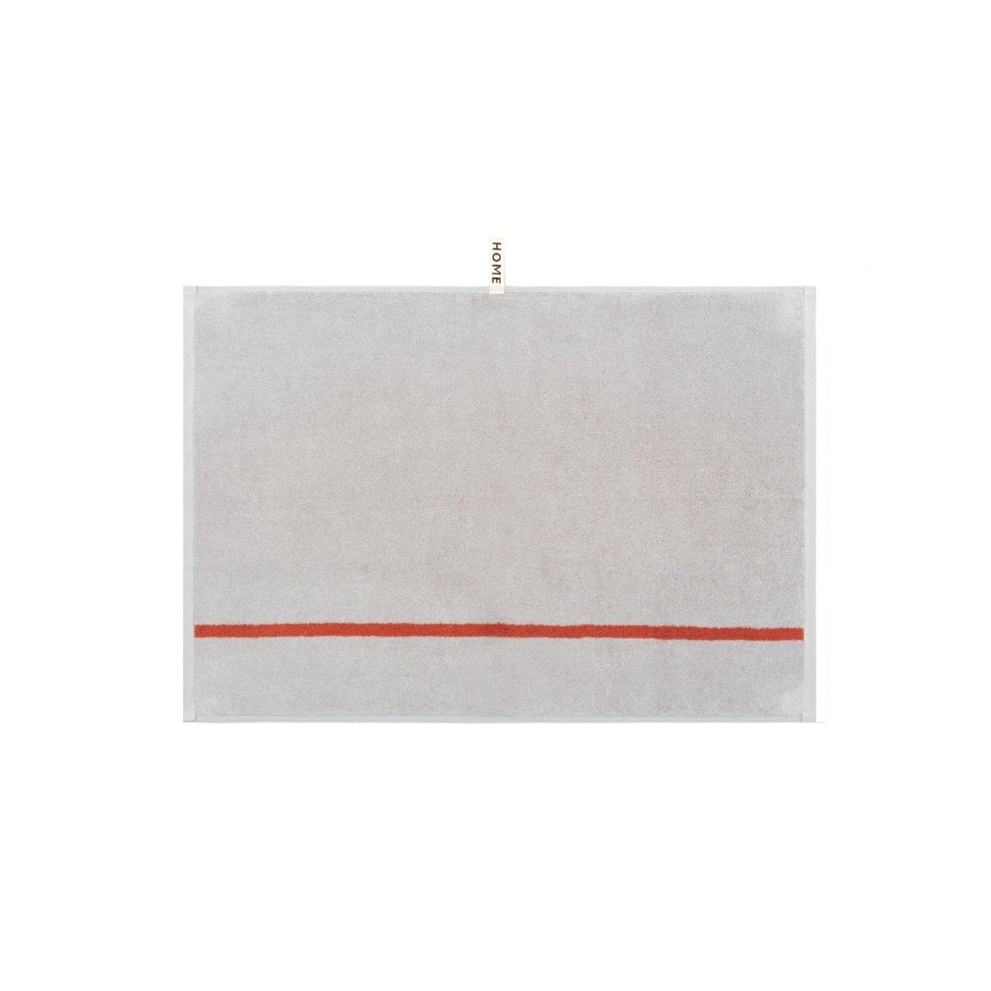 LOOP HOME hand towel - terracotta/stone - simple stripe — view 3
