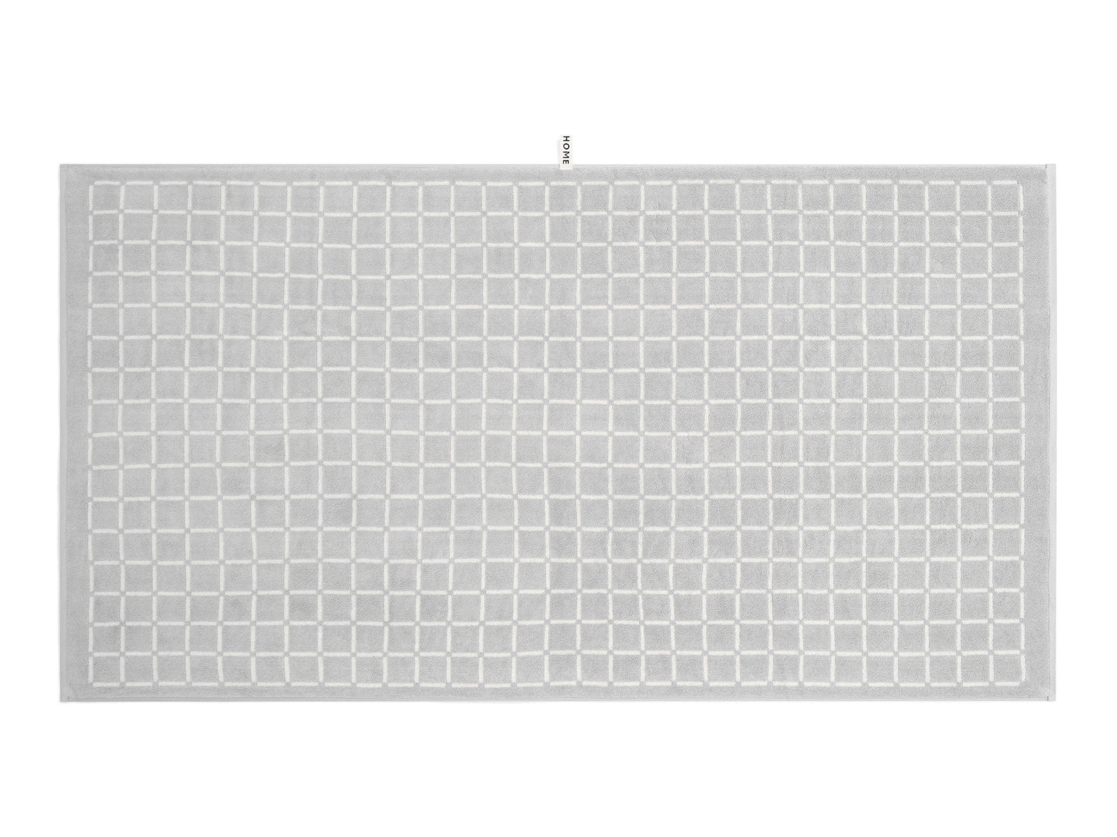 LOOP HOME bath sheet - butter/stone - grid — view 6