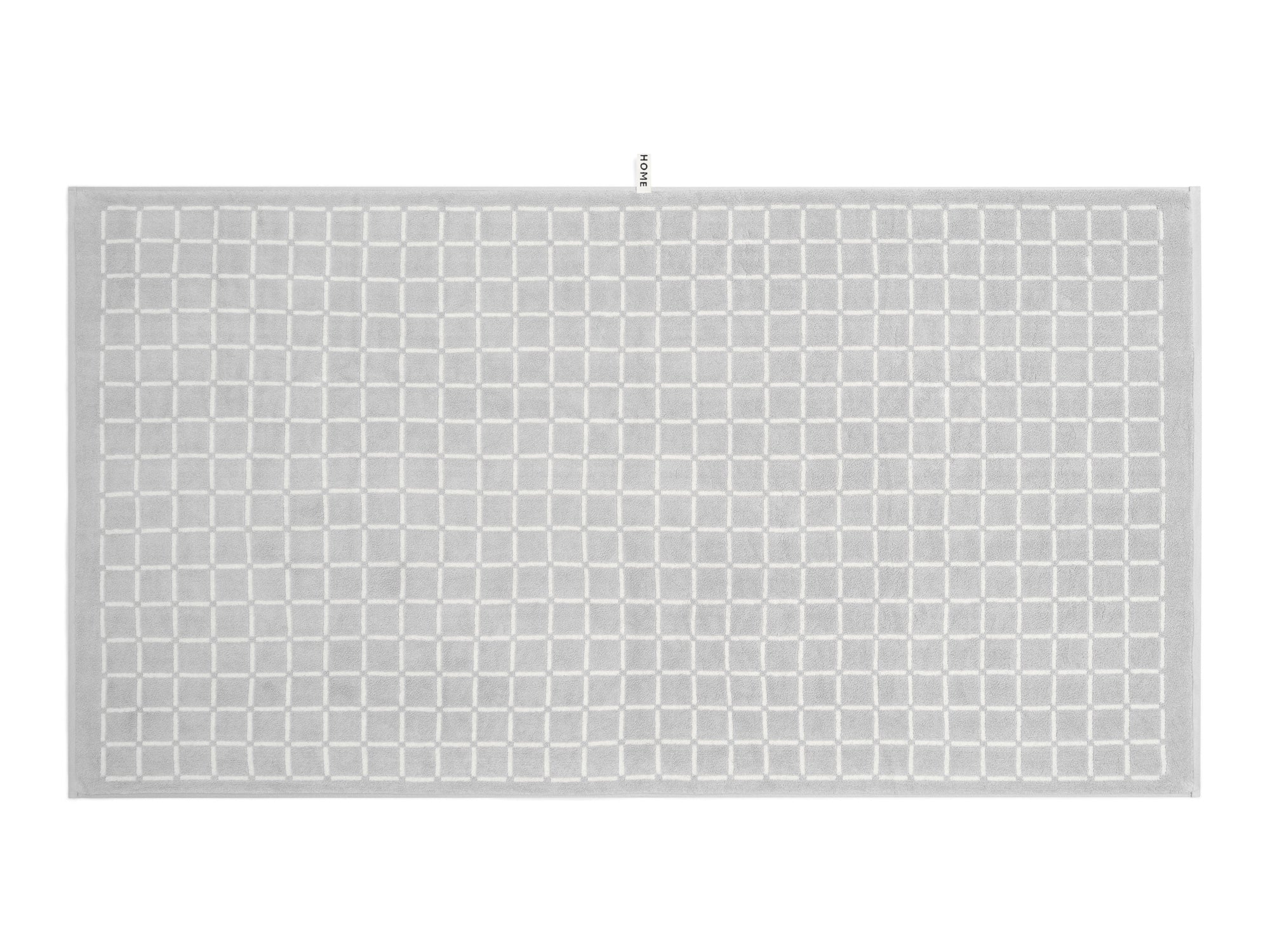 LOOP HOME bath sheet - butter/stone - grid — view 6