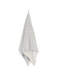 LOOP HOME bath sheet - butter/stone - grid — view 4