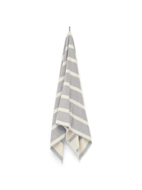 Butter/Stone Bold Stripe Bath Sheet — view 4
