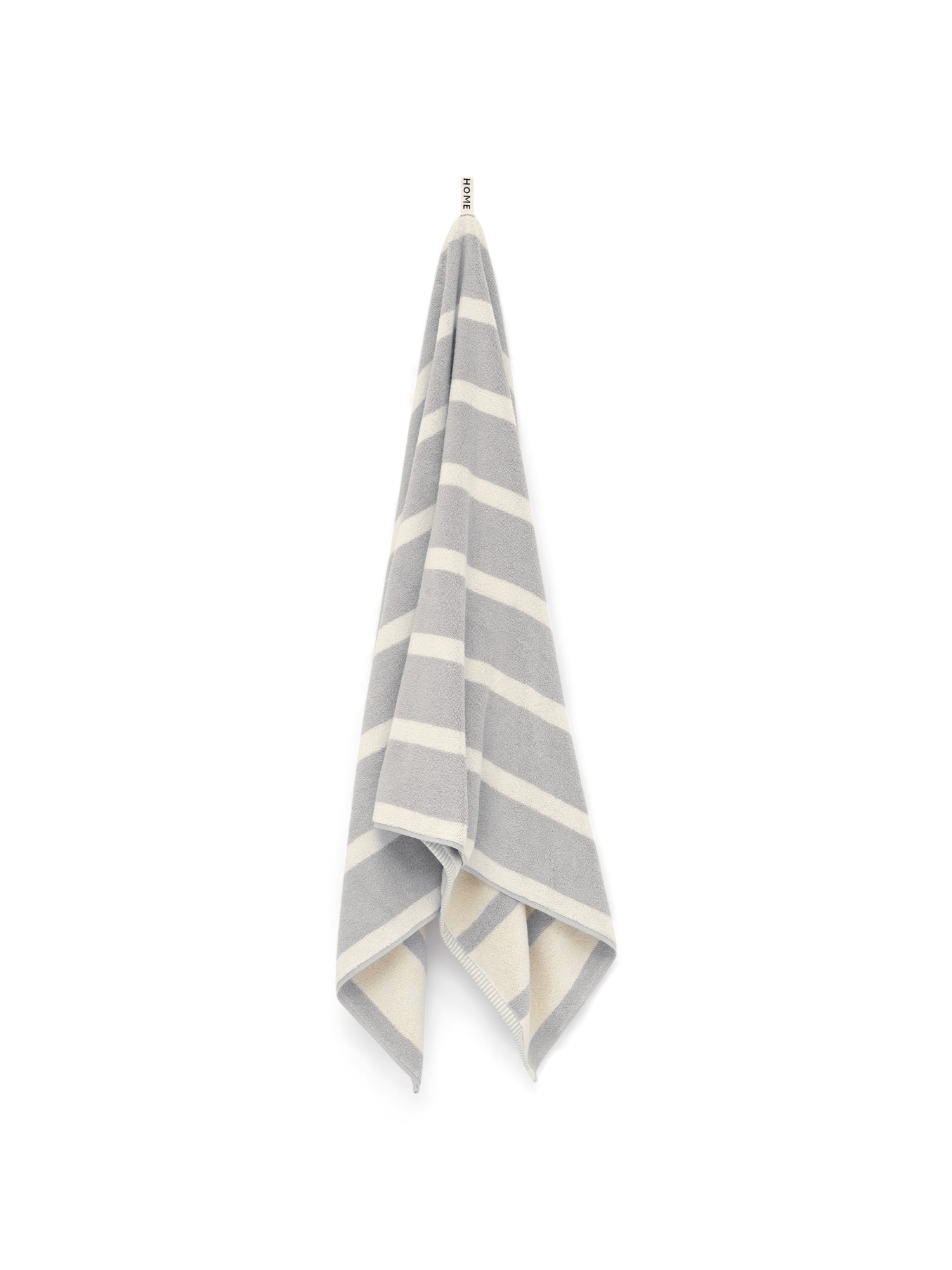 Butter/Stone Bold Stripe Bath Sheet — view 4