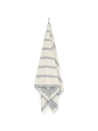 LOOP HOME bath sheet - butter/stone - bold stripe — view 3
