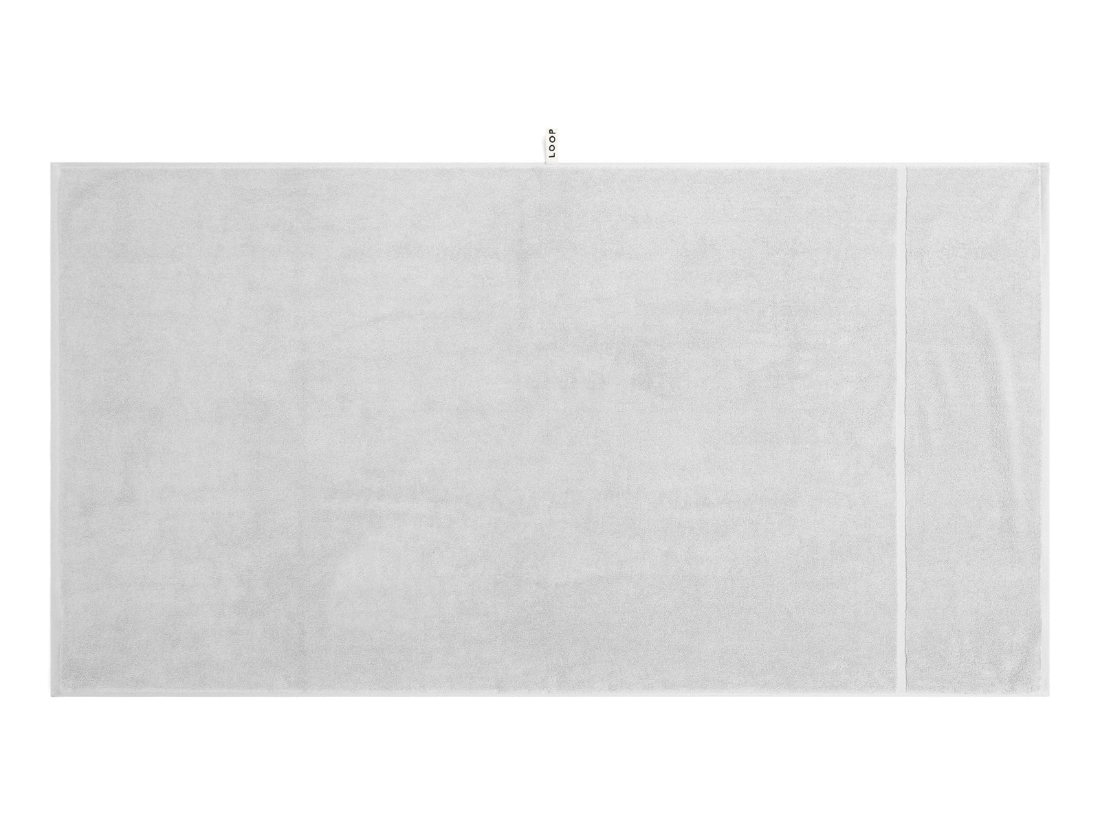 LOOP HOME bath sheet - stone - raised stripe — view 3