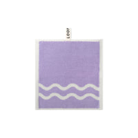 LOOP HOME face towel - lilac/ivory - wave