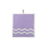LOOP HOME face towel - lilac/ivory - wave