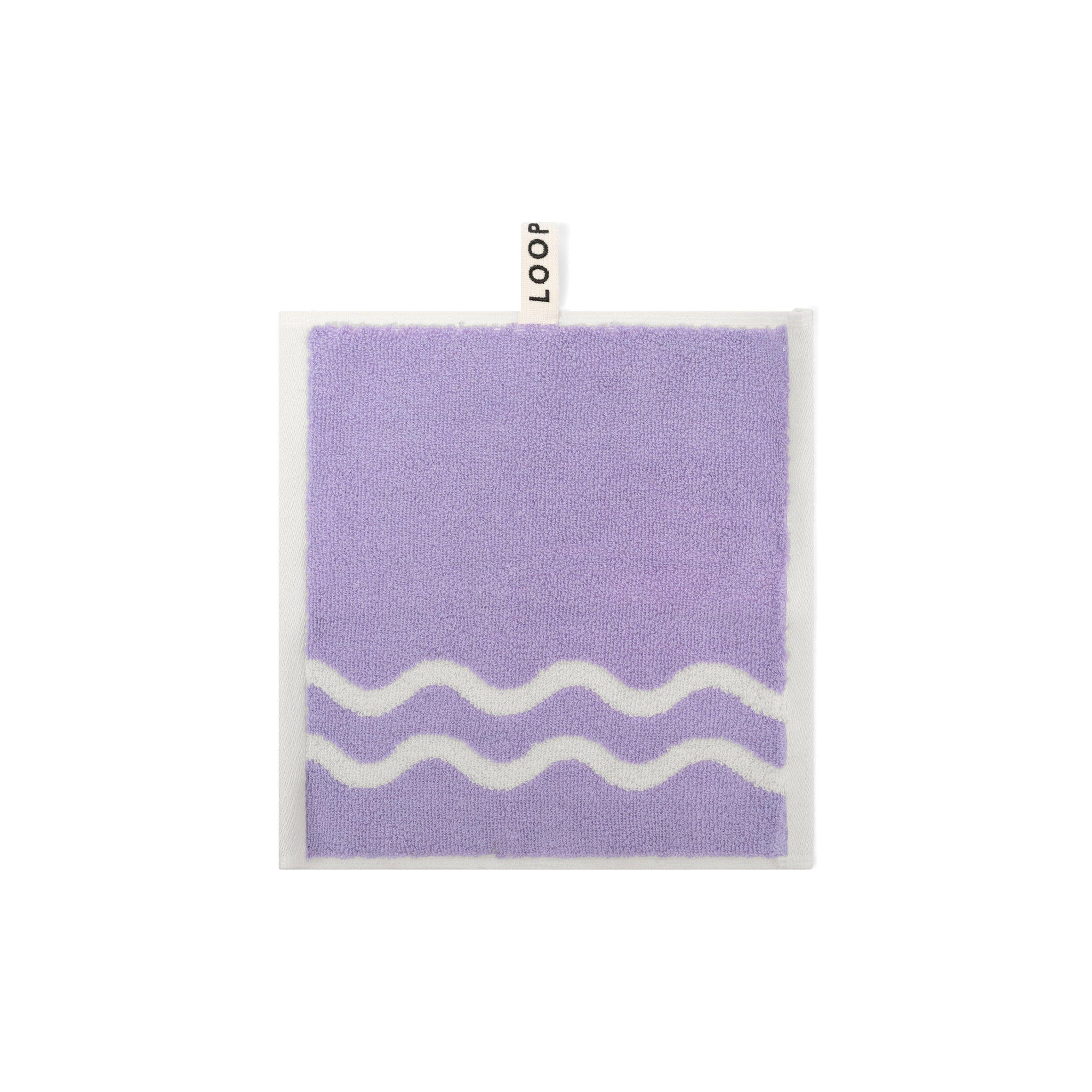 Face Towel - Lilac/Ivory - Wave