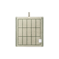 LOOP HOME face towel - forest/sage - tile — view 2