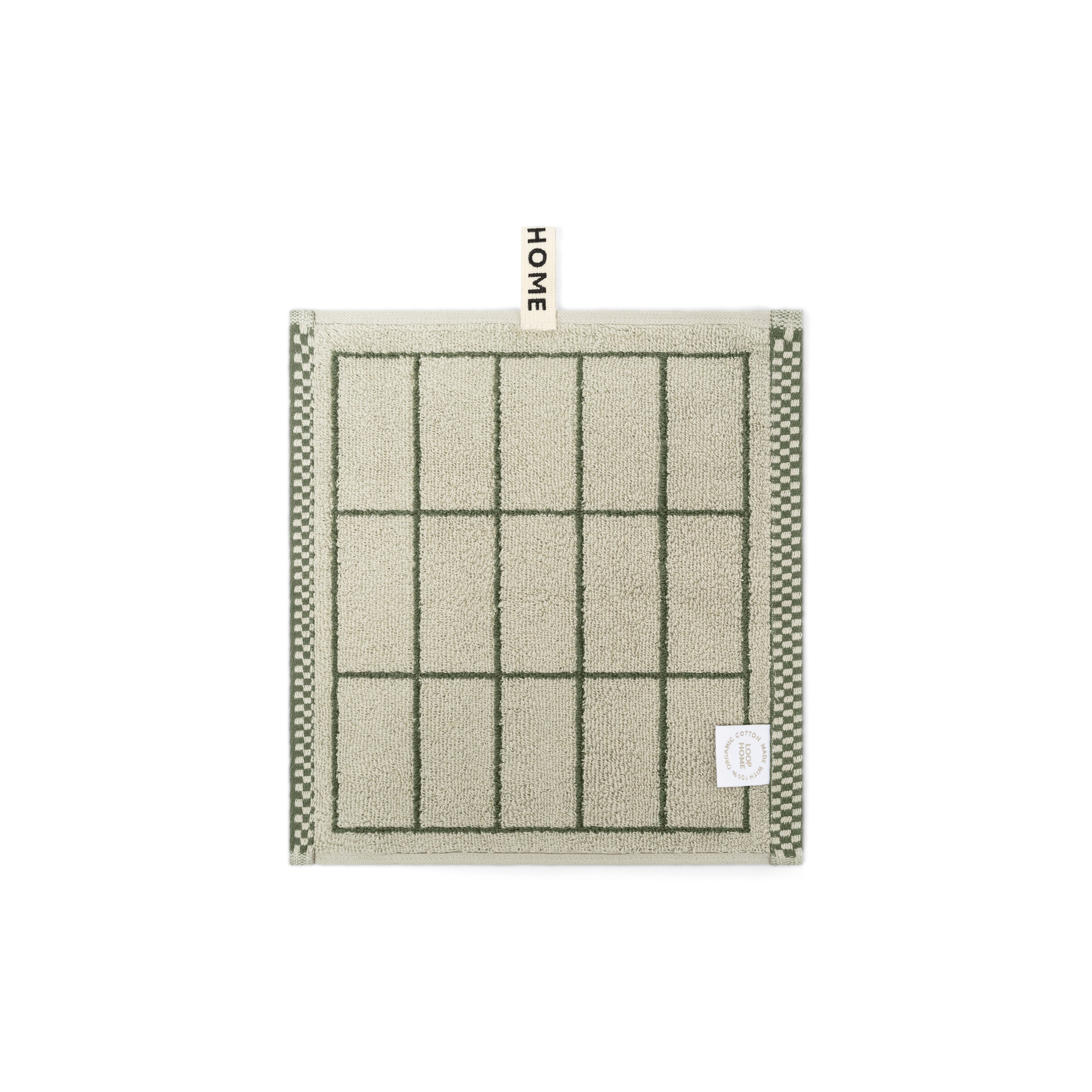 Forest/Sage Face Towel Tile Face Towel — view 2