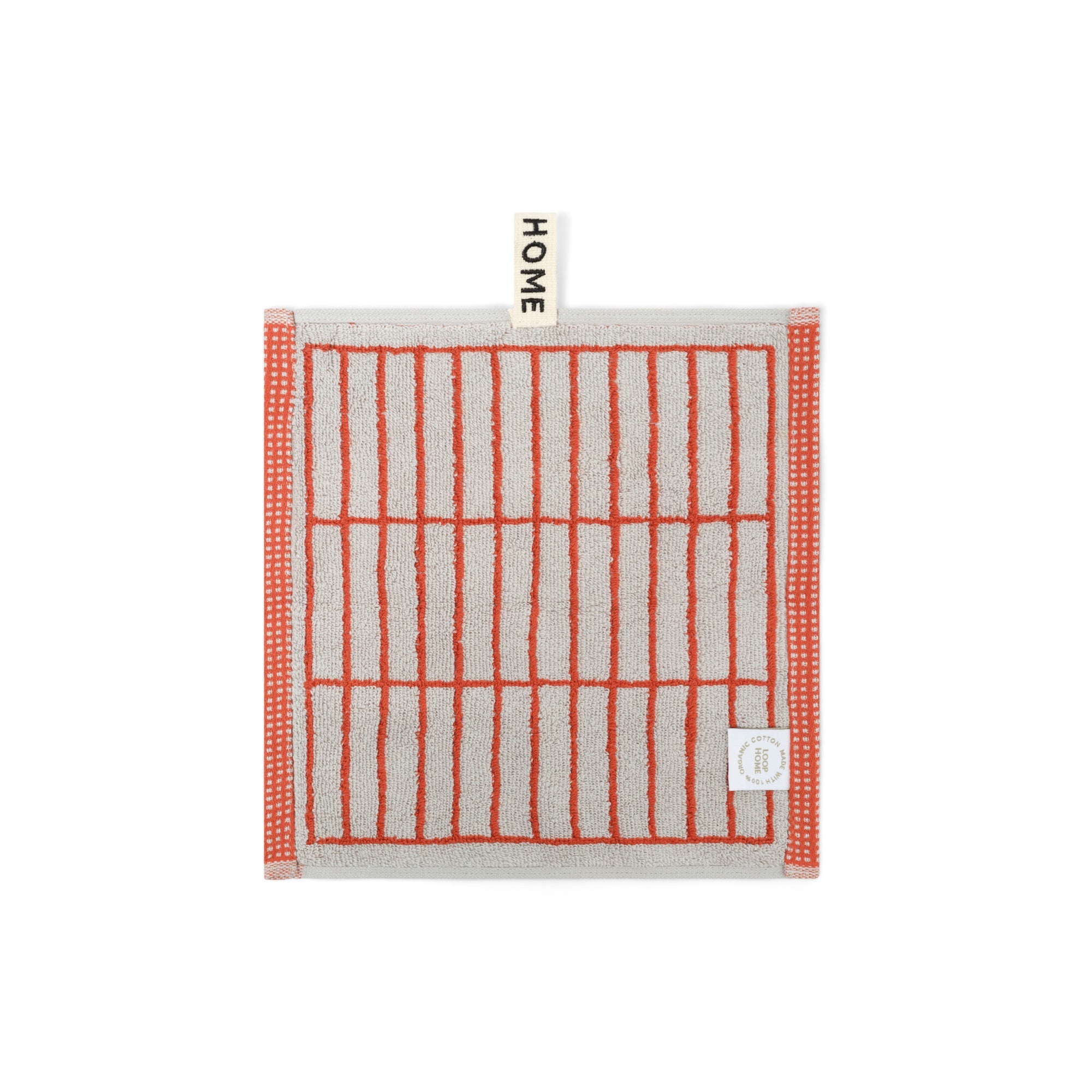 Terracotta/Stone Face Towel Tile Face Towel — view 2