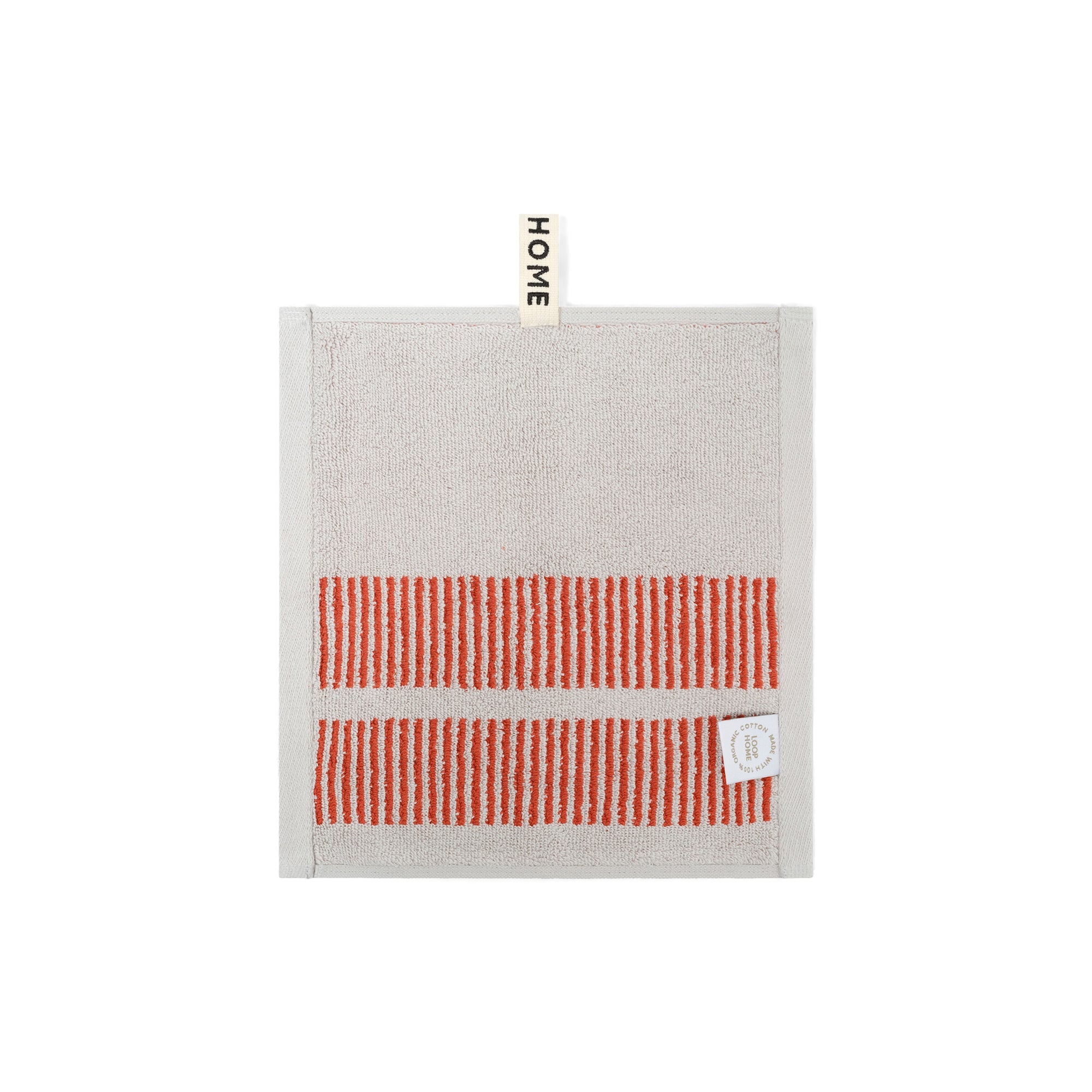 Terracotta/Stone Face Towel Dual Dash Face Towel — view 2
