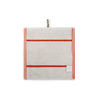 Terracotta/Stone Face Towel Pinstripe Face Towel — view 2