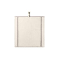 LOOP HOME face towel - butter/stone - dual stripe