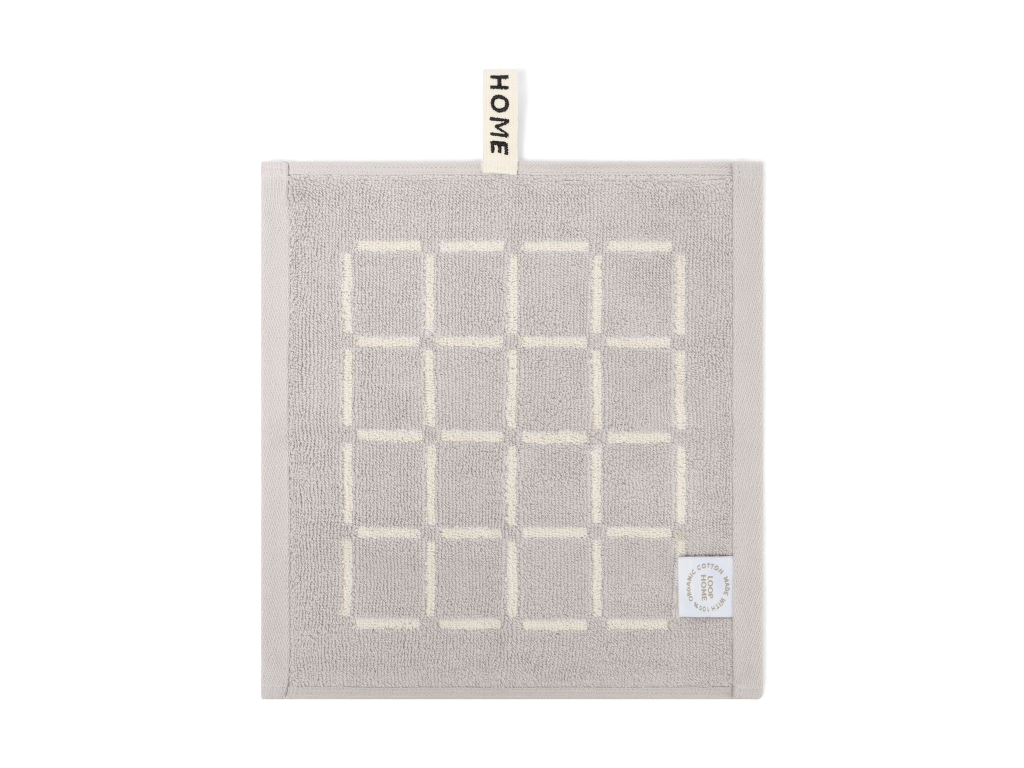 Face Towel - Butter/Stone - Grid