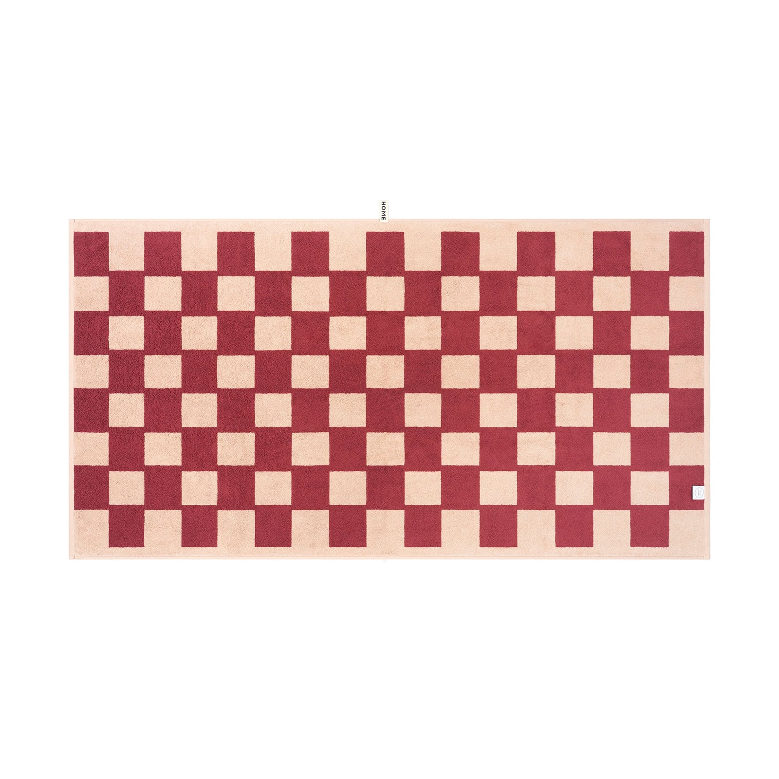 LOOP HOME bath sheet - ruby/almond blush - brick — view 2