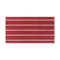 LOOP HOME bath sheet - ruby/almond blush - pinstripe — view 2