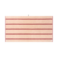 LOOP HOME bath sheet - ruby/almond blush - pinstripe — view 3