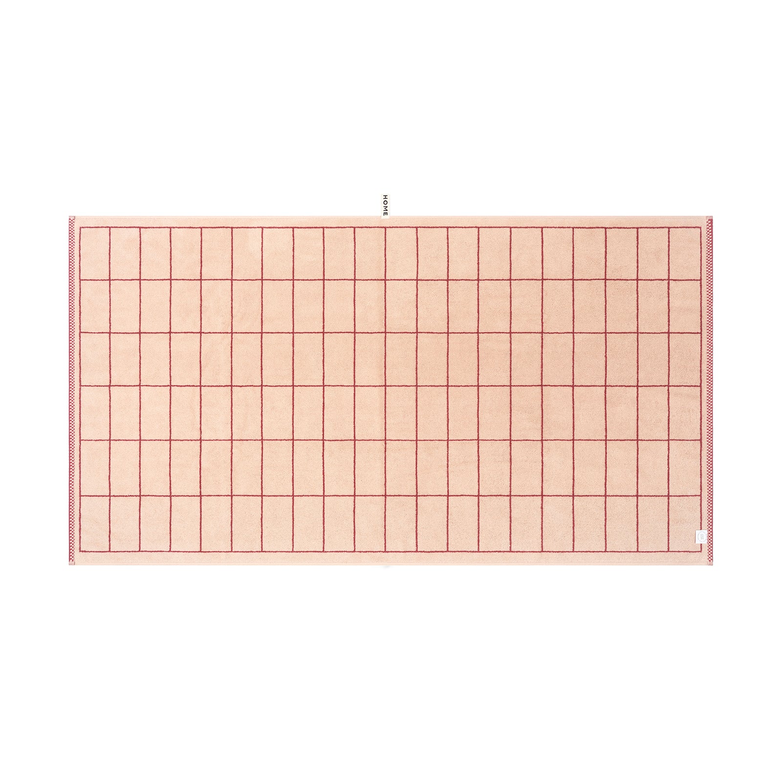 LOOP HOME bath sheet - ruby/almond blush - tile — view 3