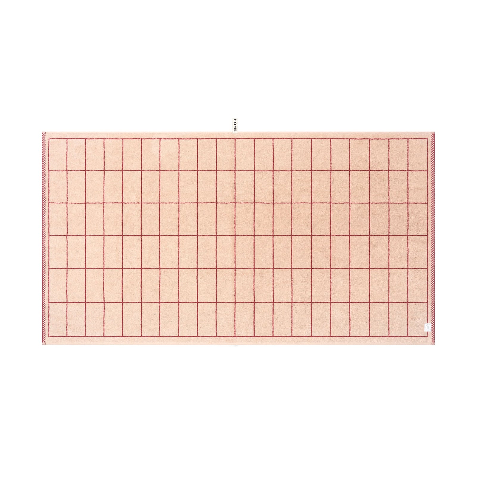 LOOP HOME bath sheet - ruby/almond blush - tile — view 3