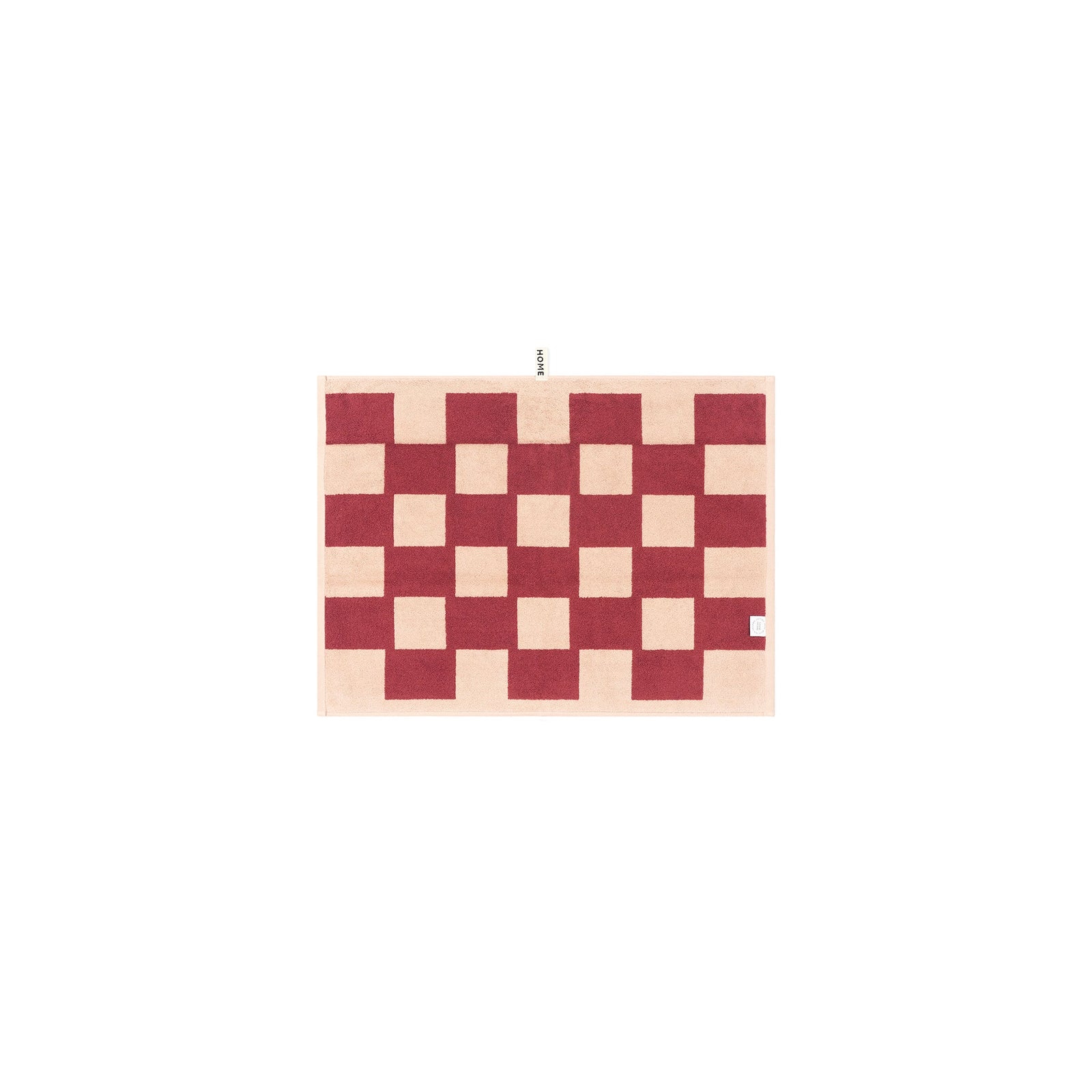 LOOP HOME bath mat - ruby/almond blush - brick — view 3