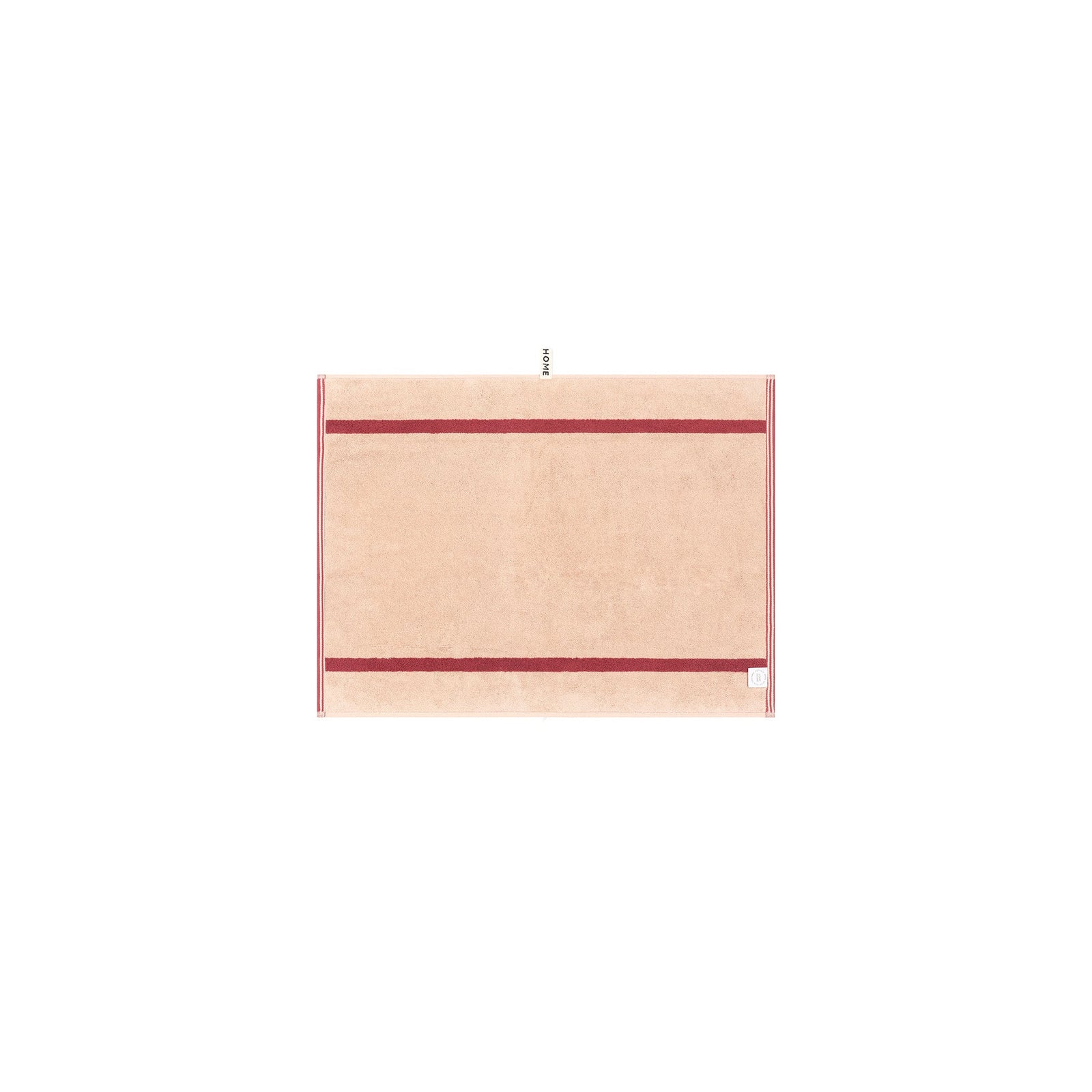 LOOP HOME bath mat - ruby/almond blush - pinstripe — view 3