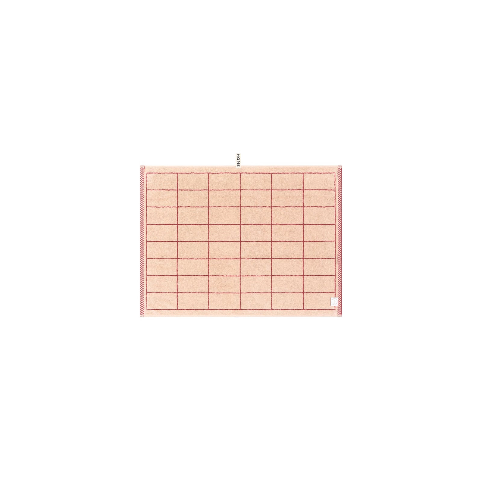 LOOP HOME bath mat - ruby/almond blush - tile — view 3