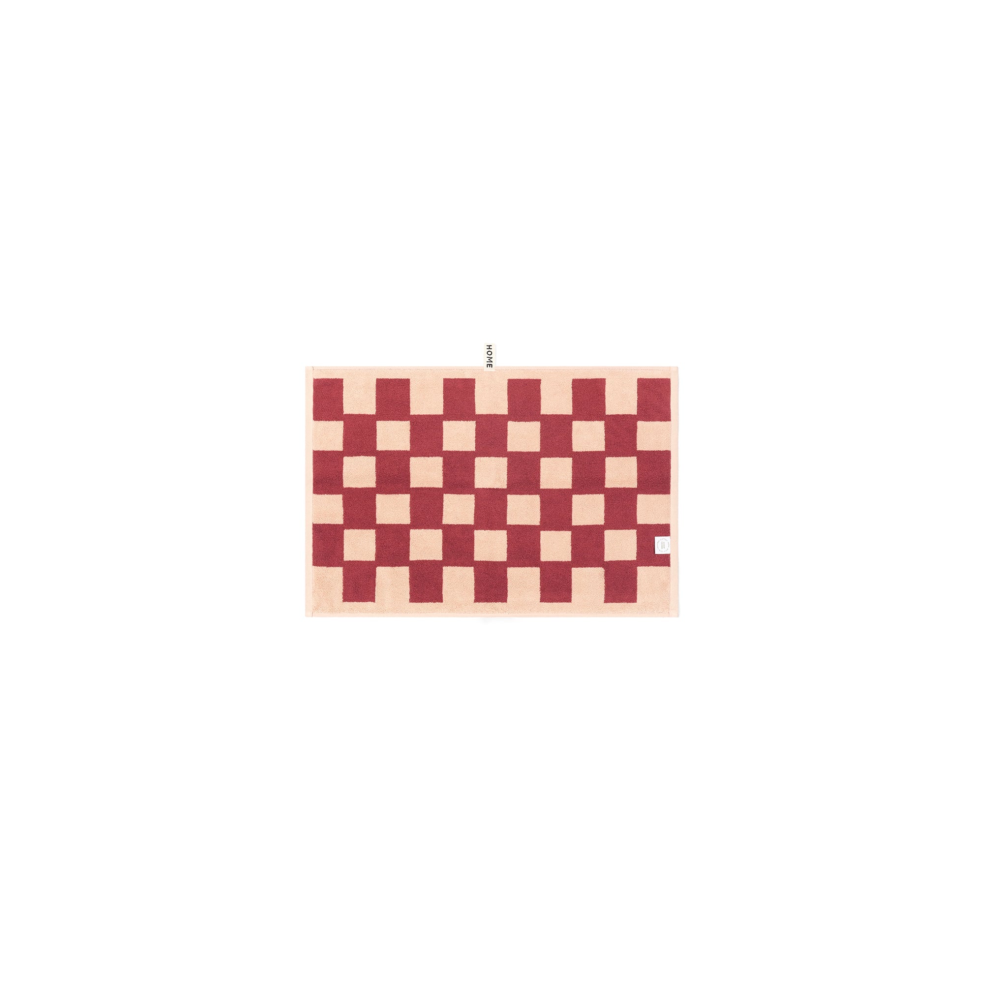 LOOP HOME hand towel - ruby/almond blush - brick — view 4