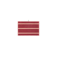 LOOP HOME hand towel - ruby/almond blush - pinstripe — view 3