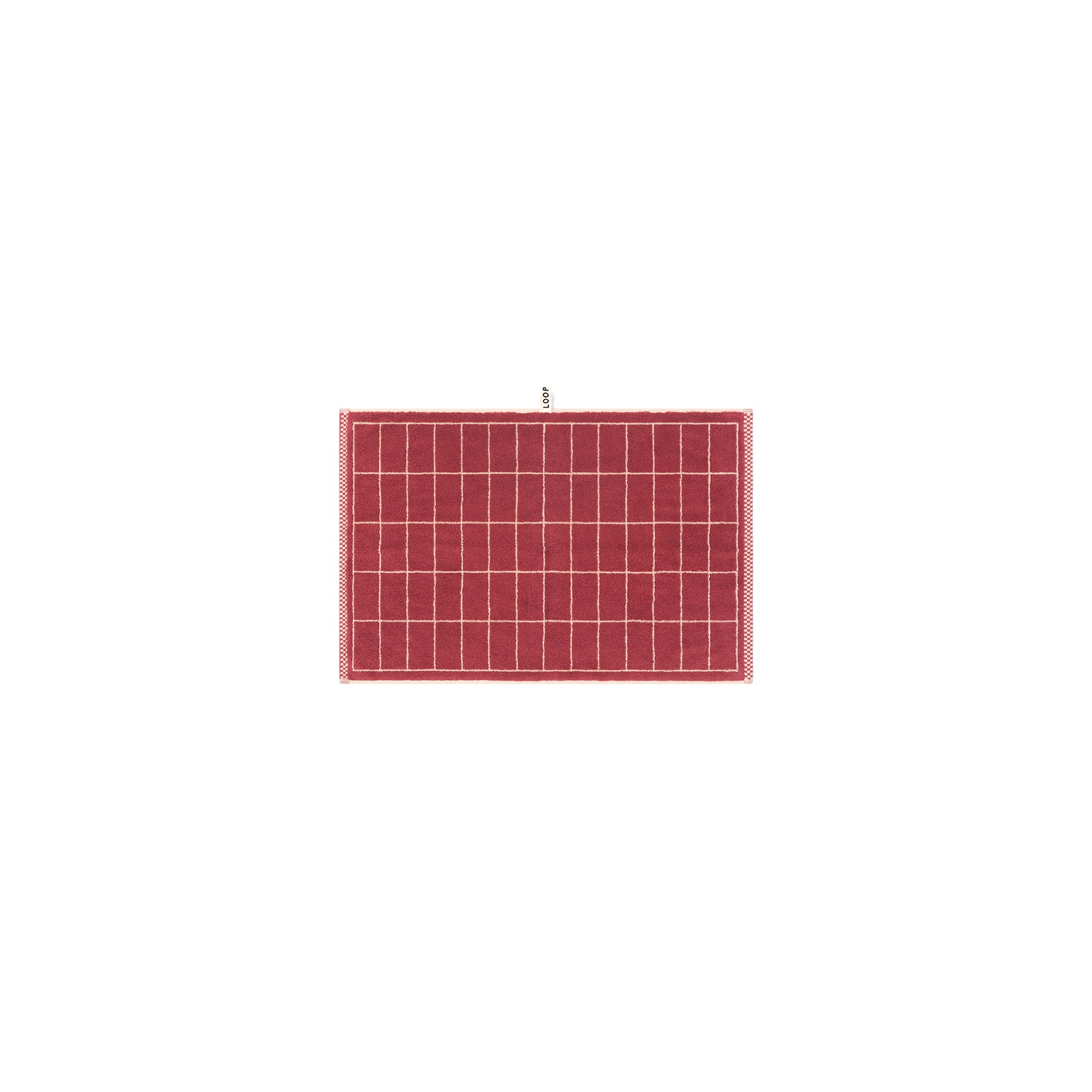 Hand Towel - Ruby/Almond Blush - Tile