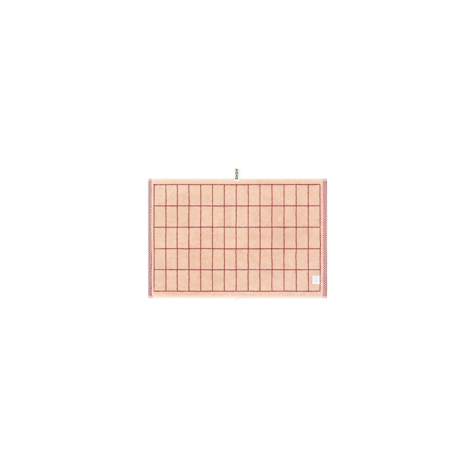 LOOP HOME hand towel - ruby/almond blush - tile — view 4