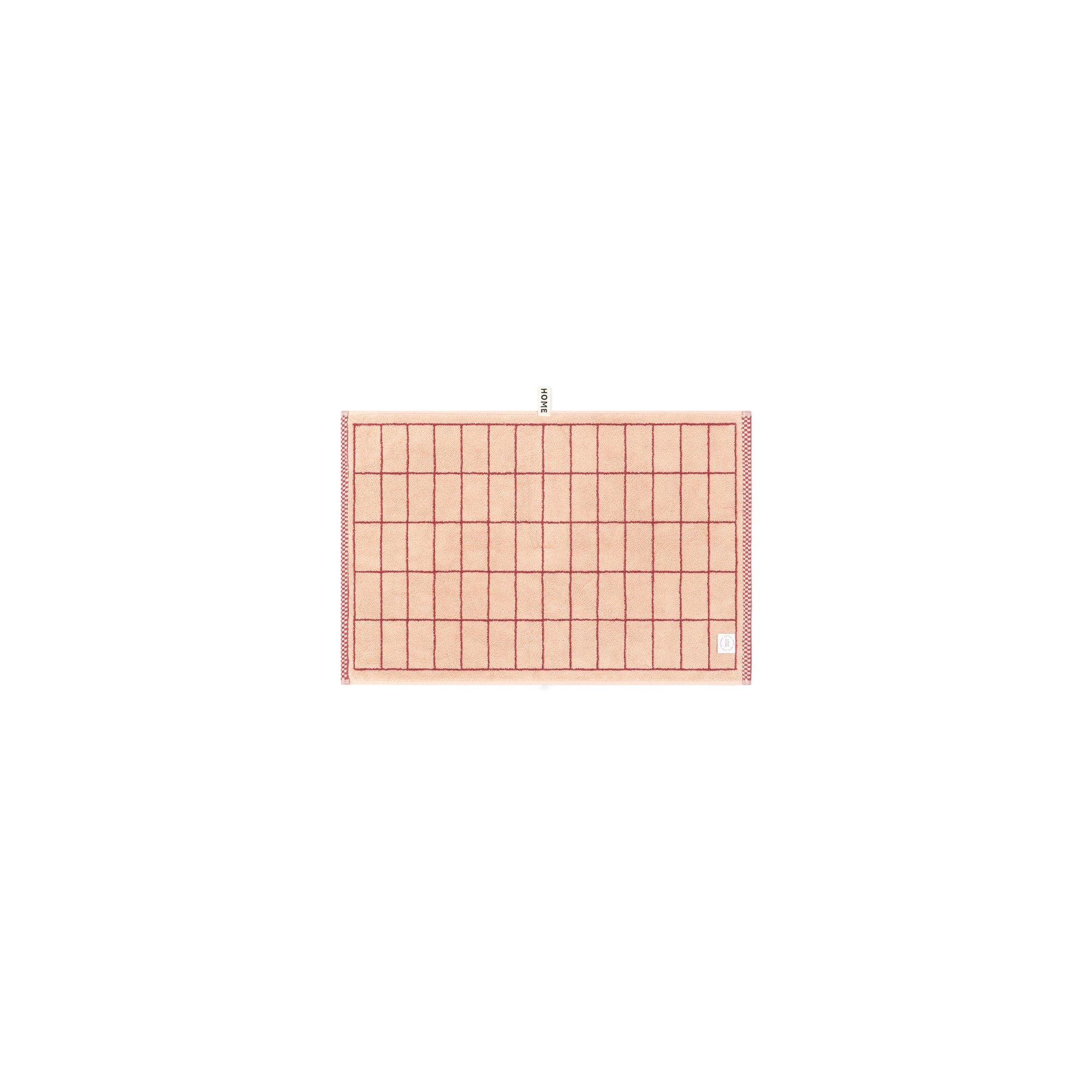 LOOP HOME hand towel - ruby/almond blush - tile — view 4