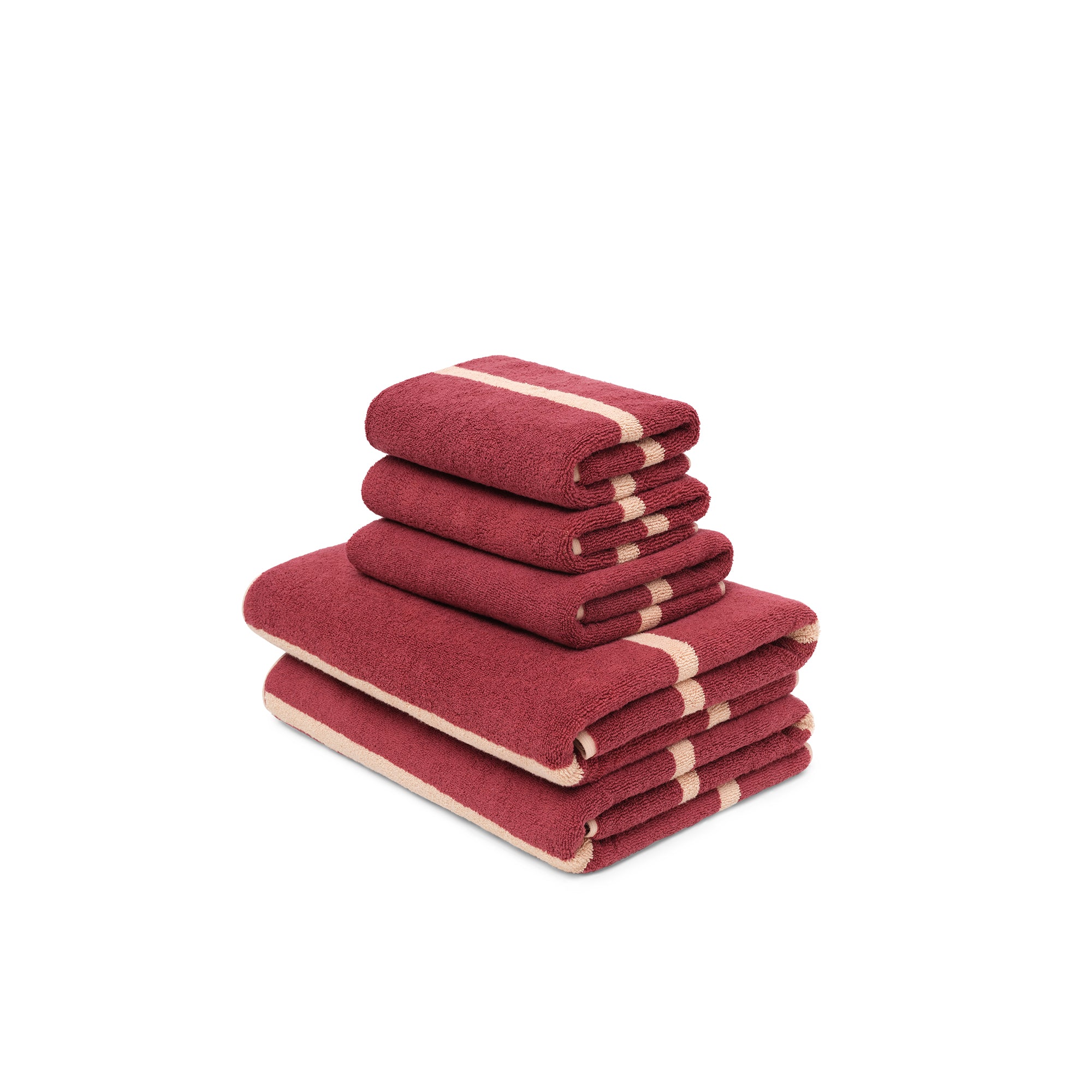 LOOP HOME ruby/almond blush - pinstripe bundles